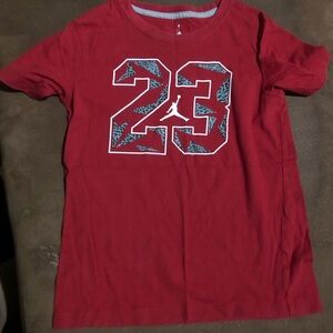 Red Jordan shirt